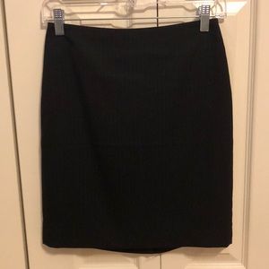 Pinstripe Pencil Skirt